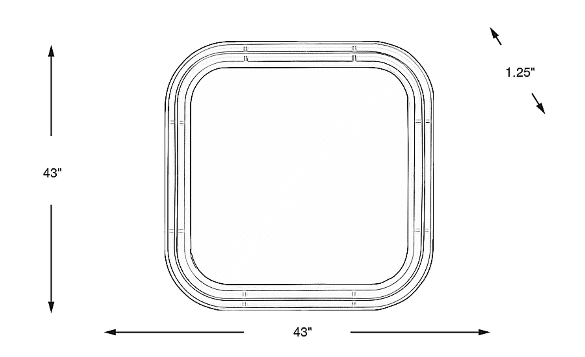 Dimension Image. Please refer to the Dimension Tab on this page for dimension details.