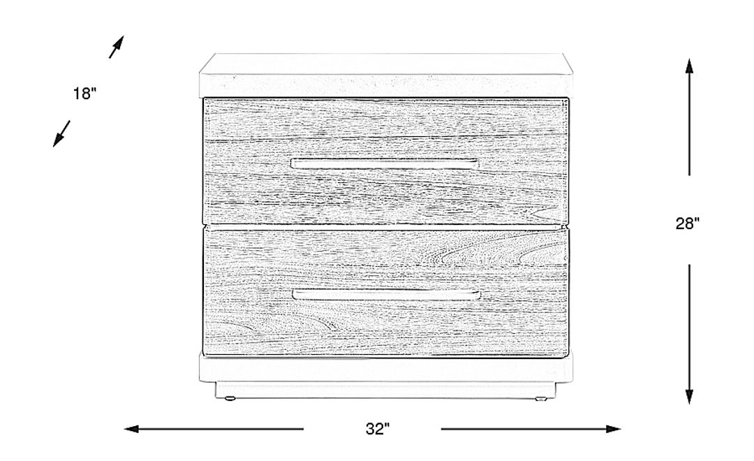 Bristol Bay Brown Nightstand