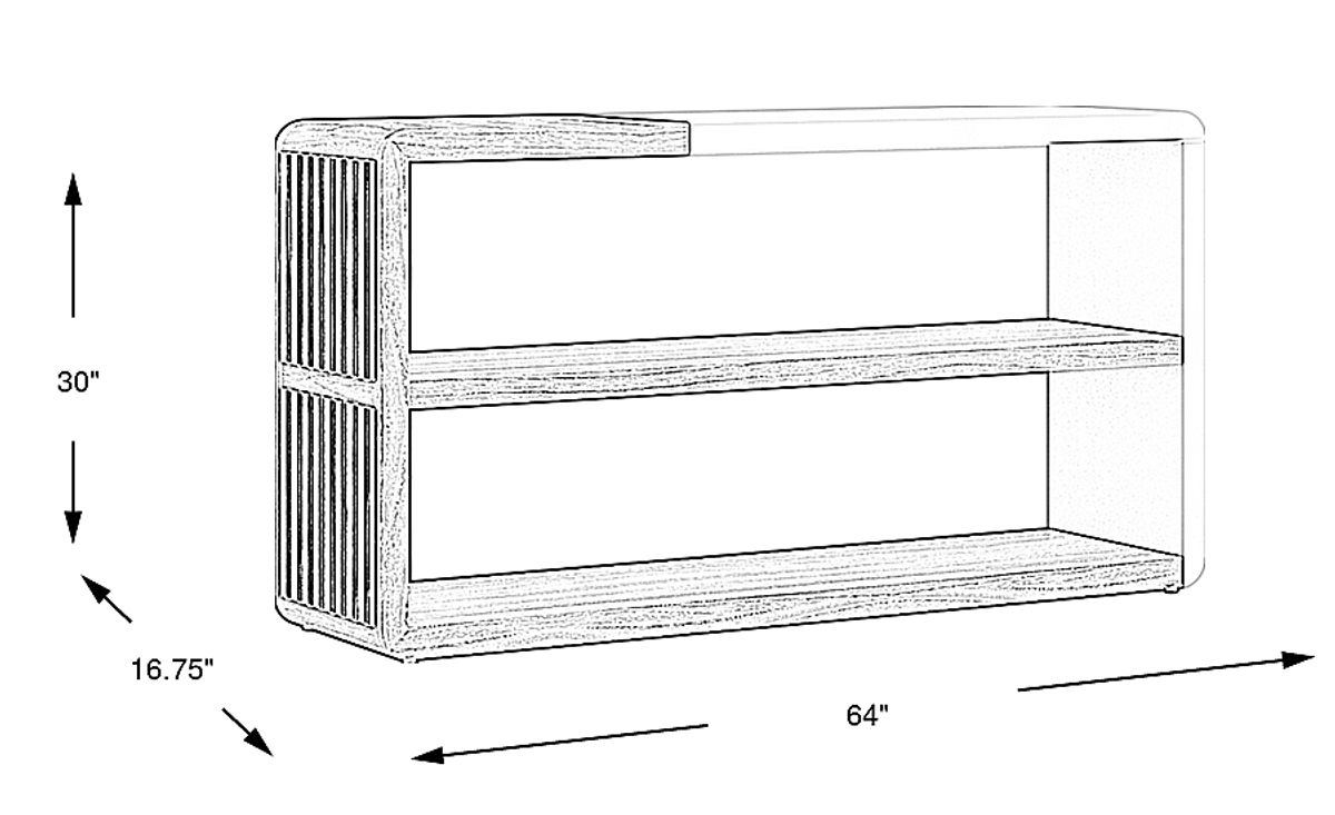 Bristol Bay Brown Dark Wood Sofa Table | Rooms to Go