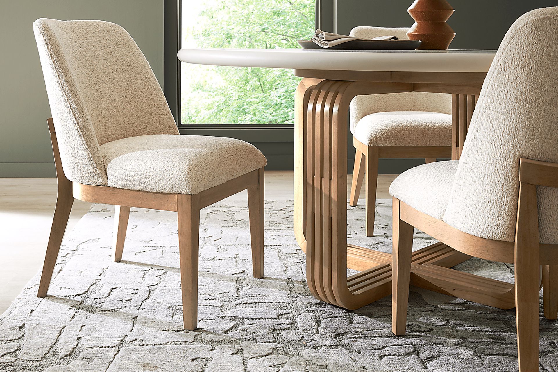Bristol Bay White Round Dining Table - Image 3