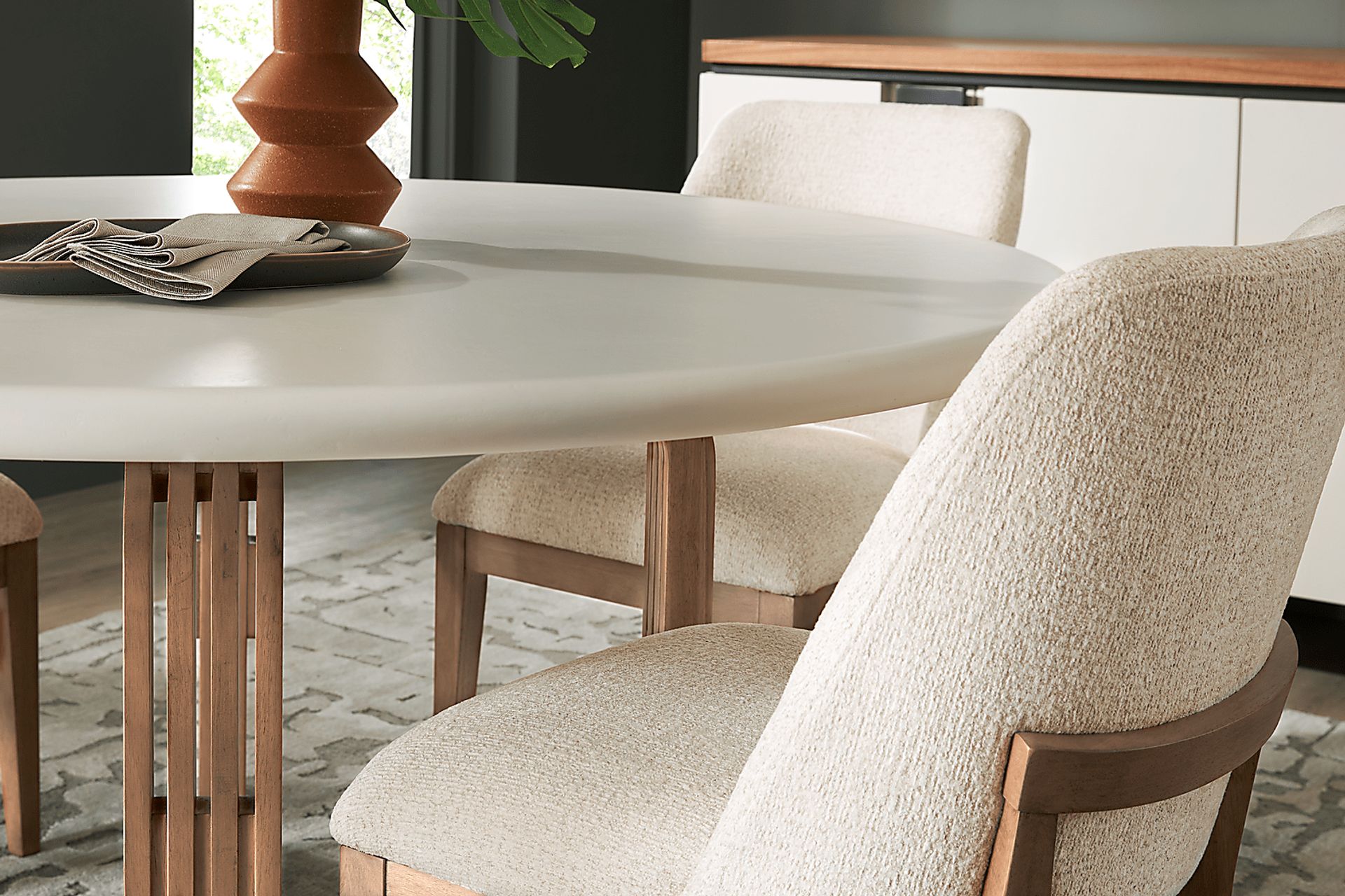 Bristol Bay White Round Dining Table - Image 4