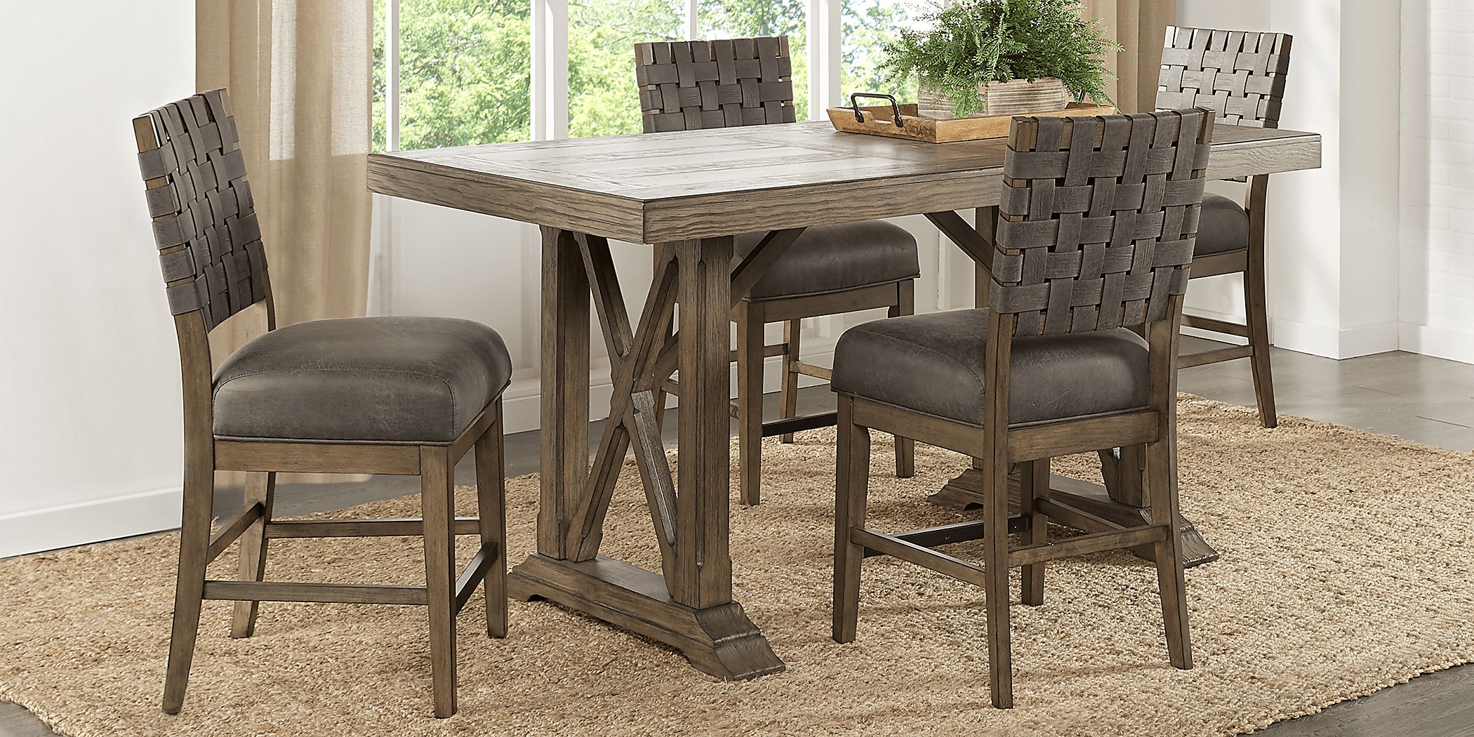 Bristow Charcoal 5 Pc Rectangle Dining Room