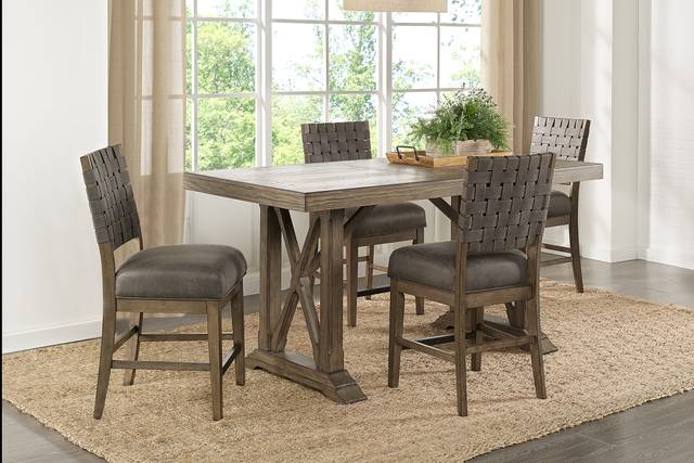 Bristow Charcoal Rectangle Dining Table - Thumbnail - Image 2