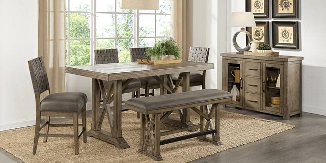 Bristow Charcoal 6 Pc Rectangle Counter Height Dining Room - Thumbnail - Image 2