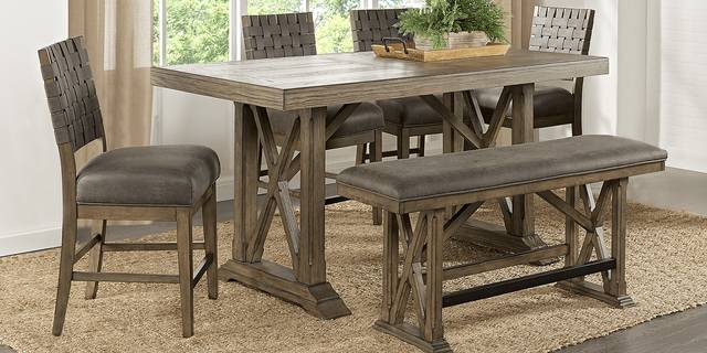 Bristow Charcoal 6 Pc Rectangle Counter Height Dining Room - Thumbnail - Image 1