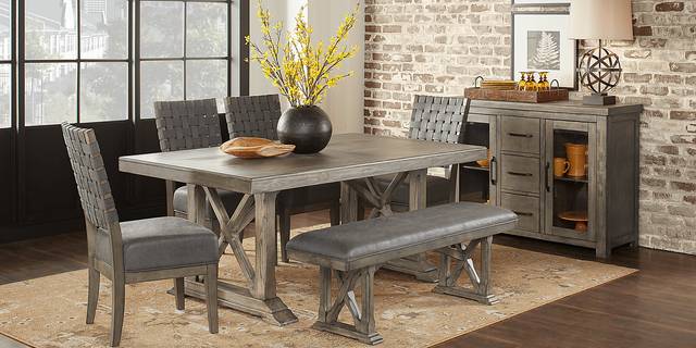 Bristow Charcoal 6 Pc Rectangle Dining Room - Thumbnail - Image 2