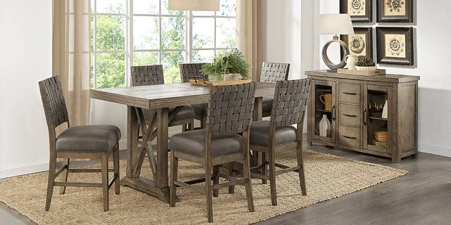 Bristow Charcoal 7 Pc Rectangle Counter Height Dining Room - Thumbnail - Image 2