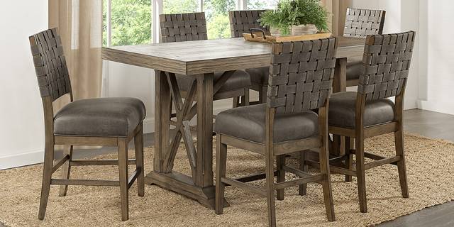 Bristow Charcoal 7 Pc Rectangle Counter Height Dining Room - Thumbnail - Image 1