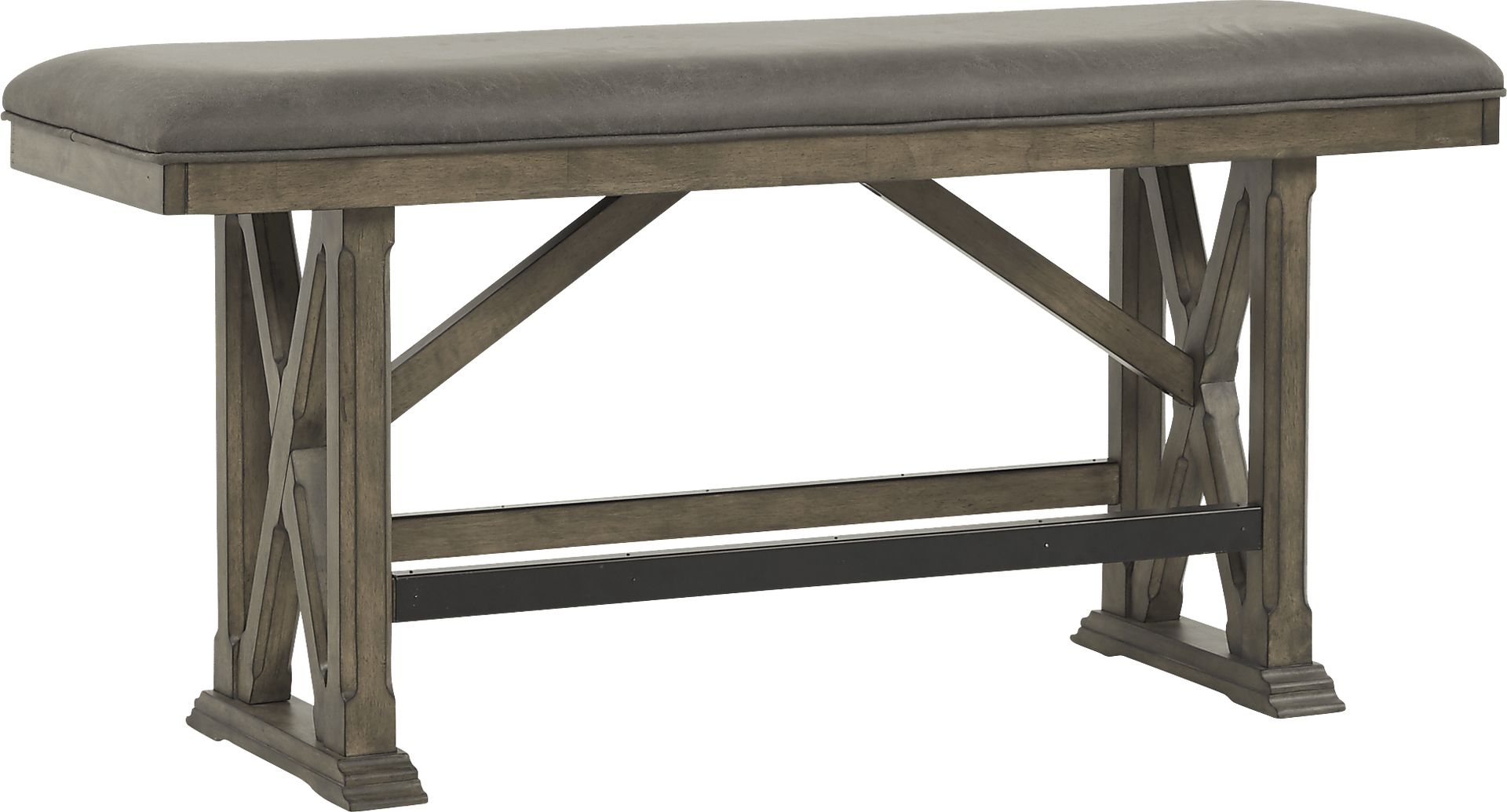 Bristow Charcoal Counter Height Bench - Image 1