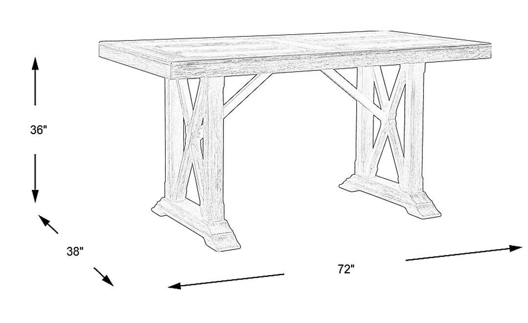 Bristow Charcoal Rectangle Counter Height Table