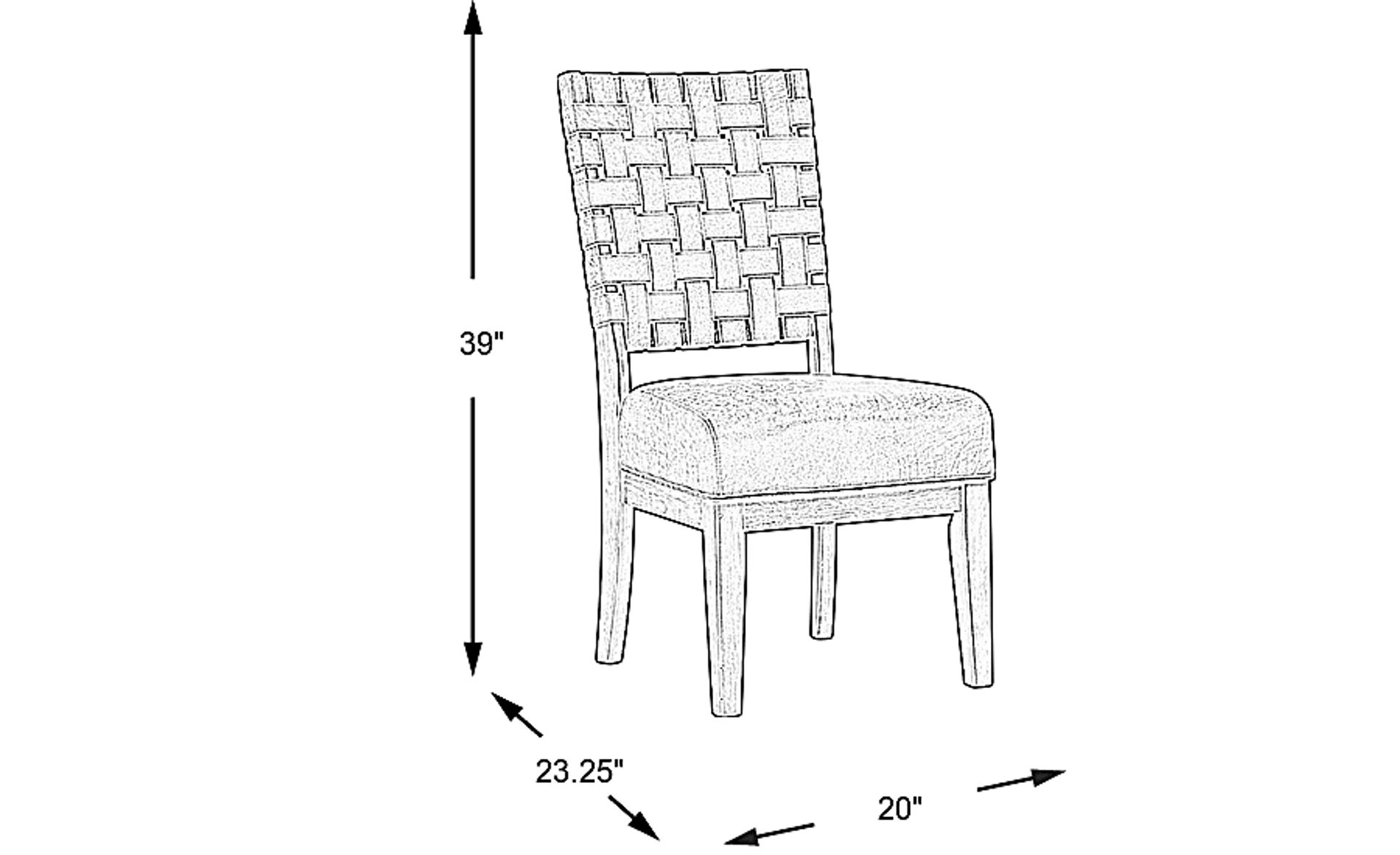 Dimension Image. Please refer to the Dimension Tab on this page for dimension details.