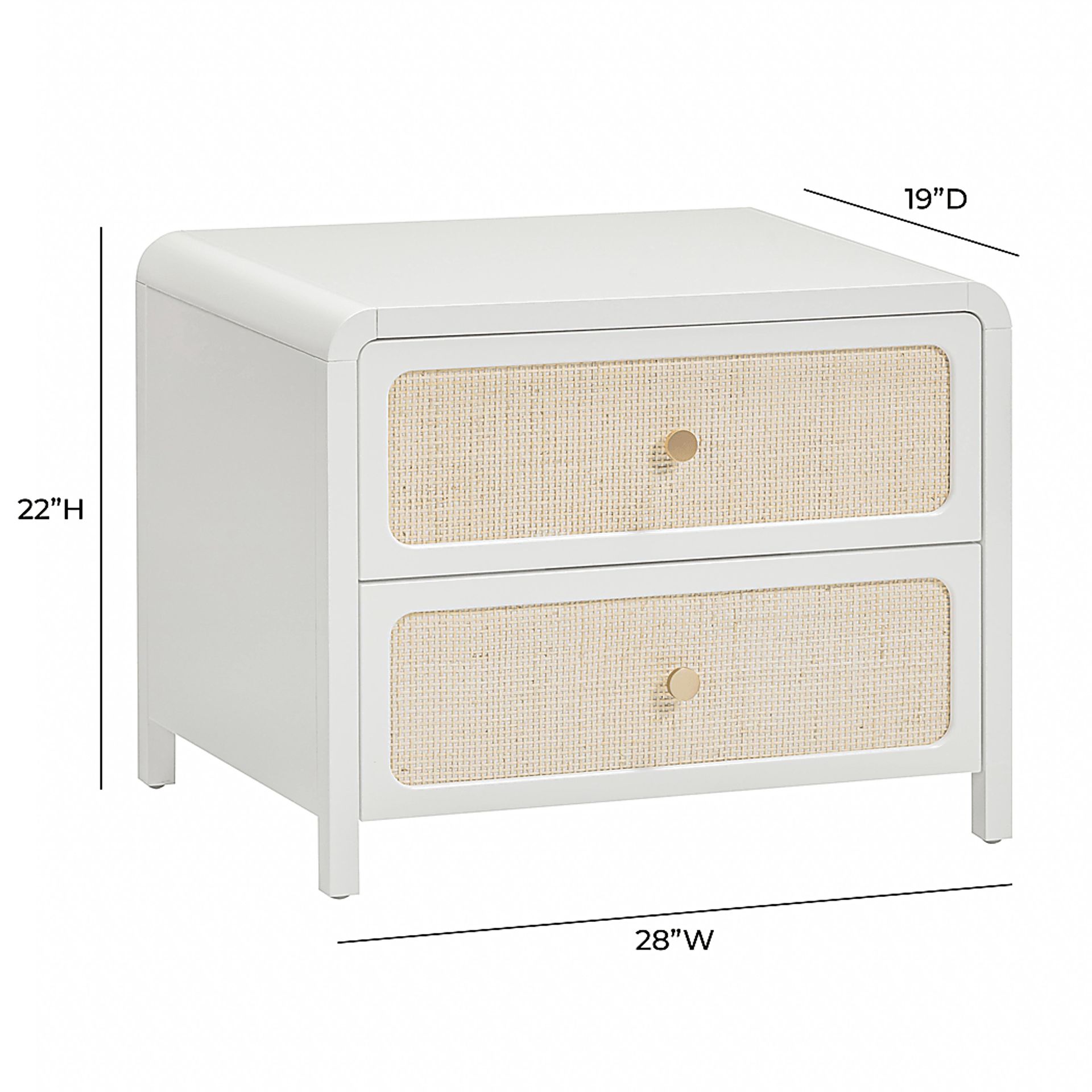 Britnie White Nightstand - Image 7