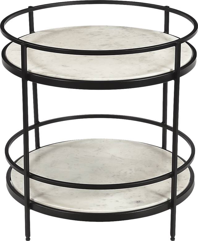Britoak Black Accent Table - Thumbnail - Image 3