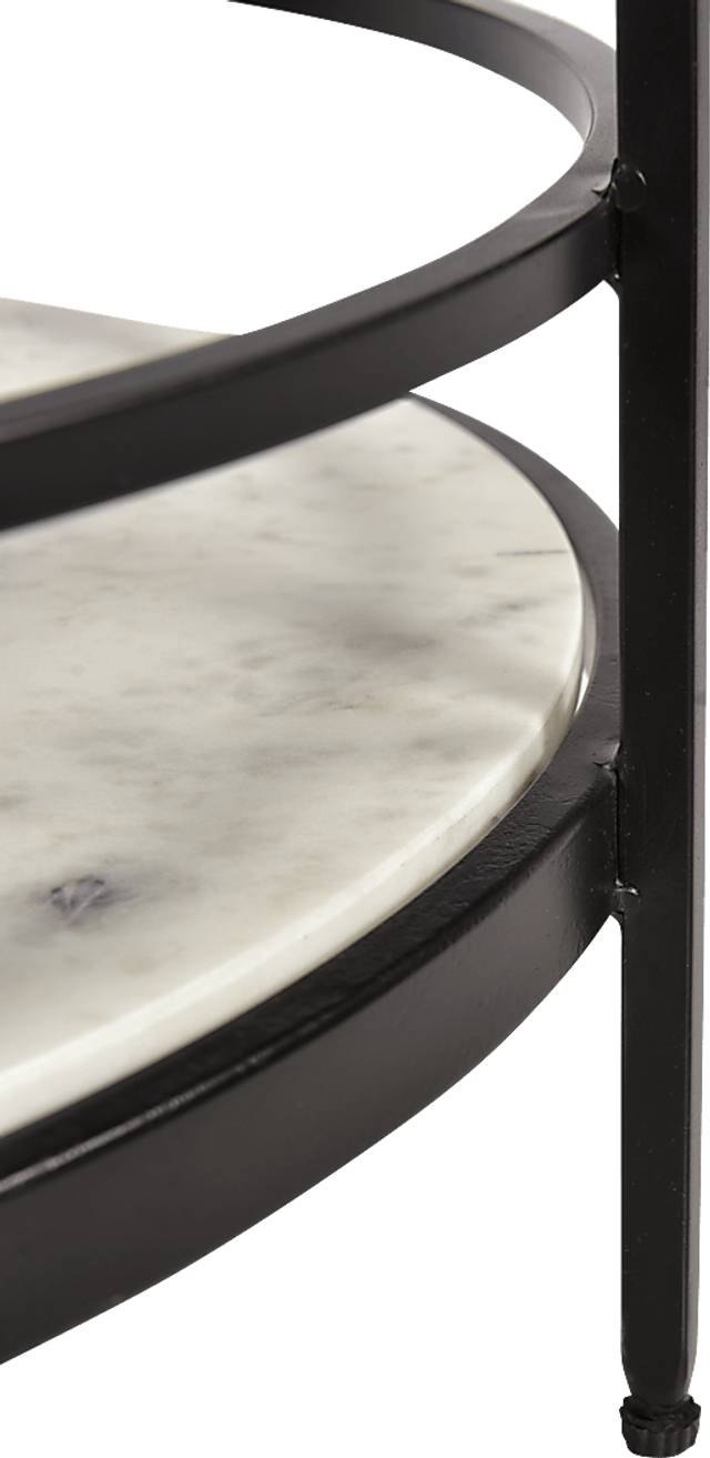 Britoak Black Accent Table - Thumbnail - Image 5