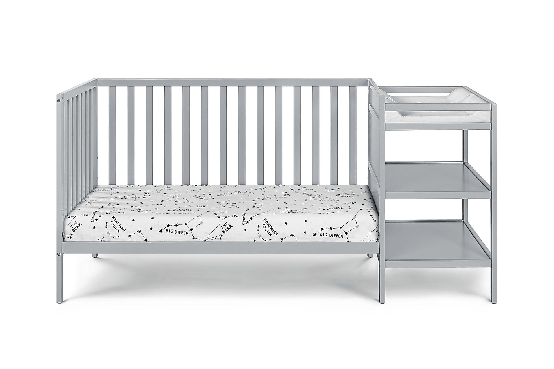Kids Brittinger Gray Crib Combo - Image 2