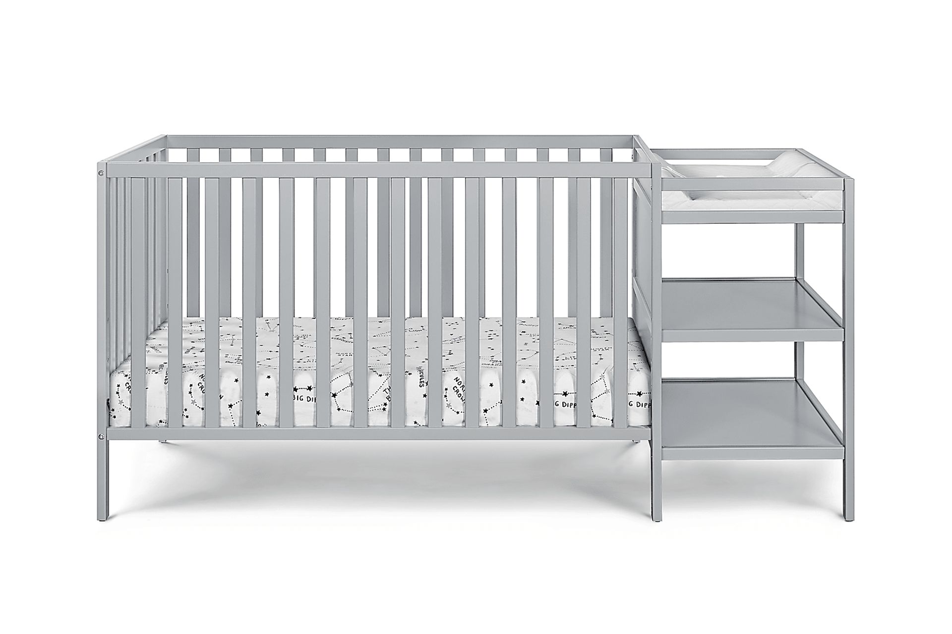 Kids Brittinger Gray Crib Combo - Image 3
