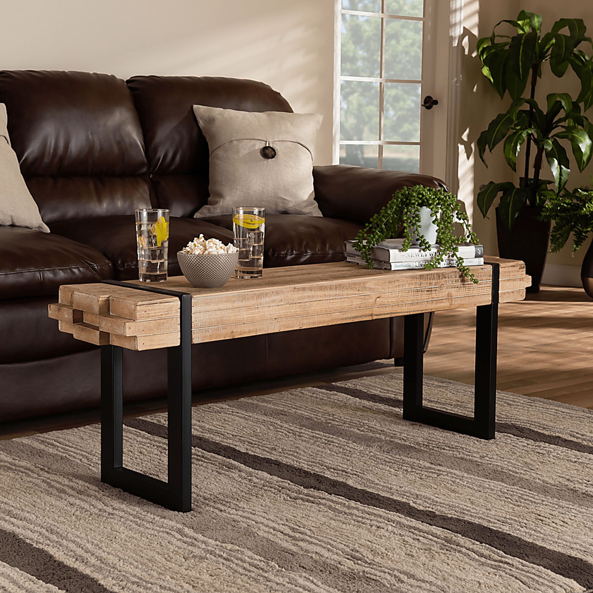 Britwell Brown Bench - Image 7