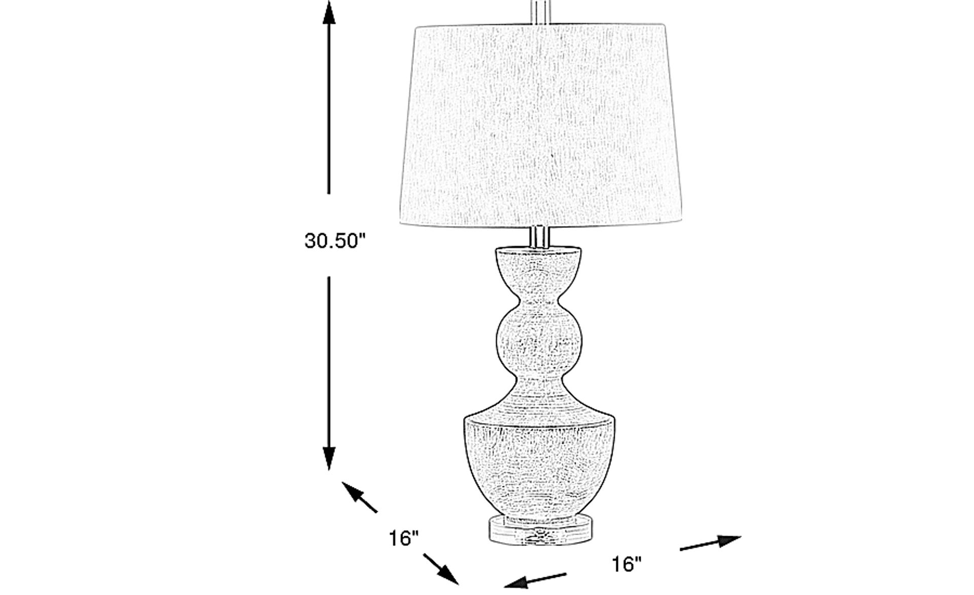 Dimension Image. Please refer to the Dimension Tab on this page for dimension details.