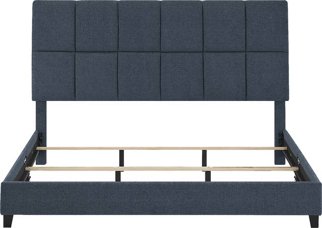 Briya Blue King Upholstered Bed - Thumbnail - Image 5