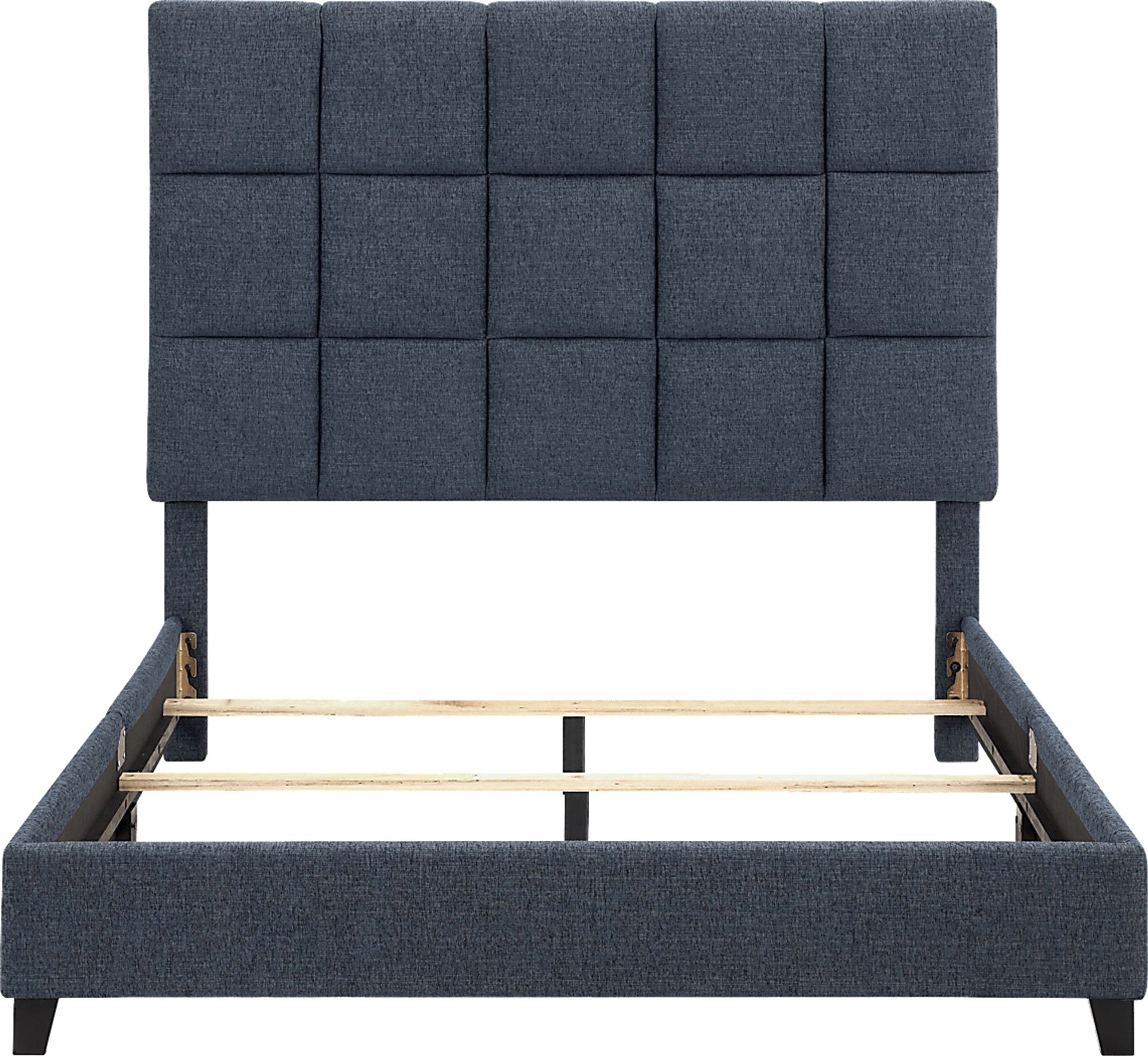 Briya Blue Queen Upholstered Bed - Image 5