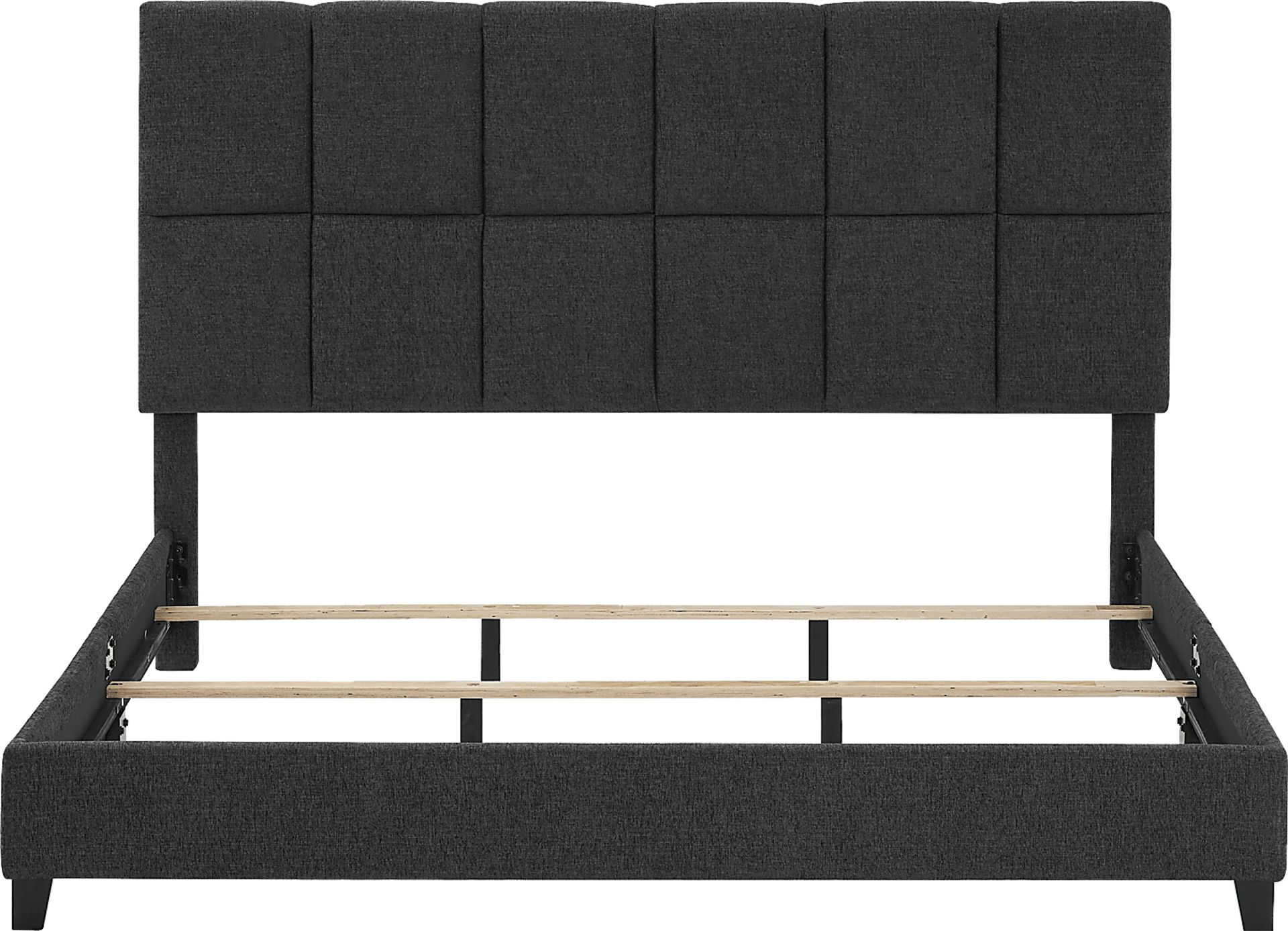 Briya Gray King Upholstered Bed - Image 5