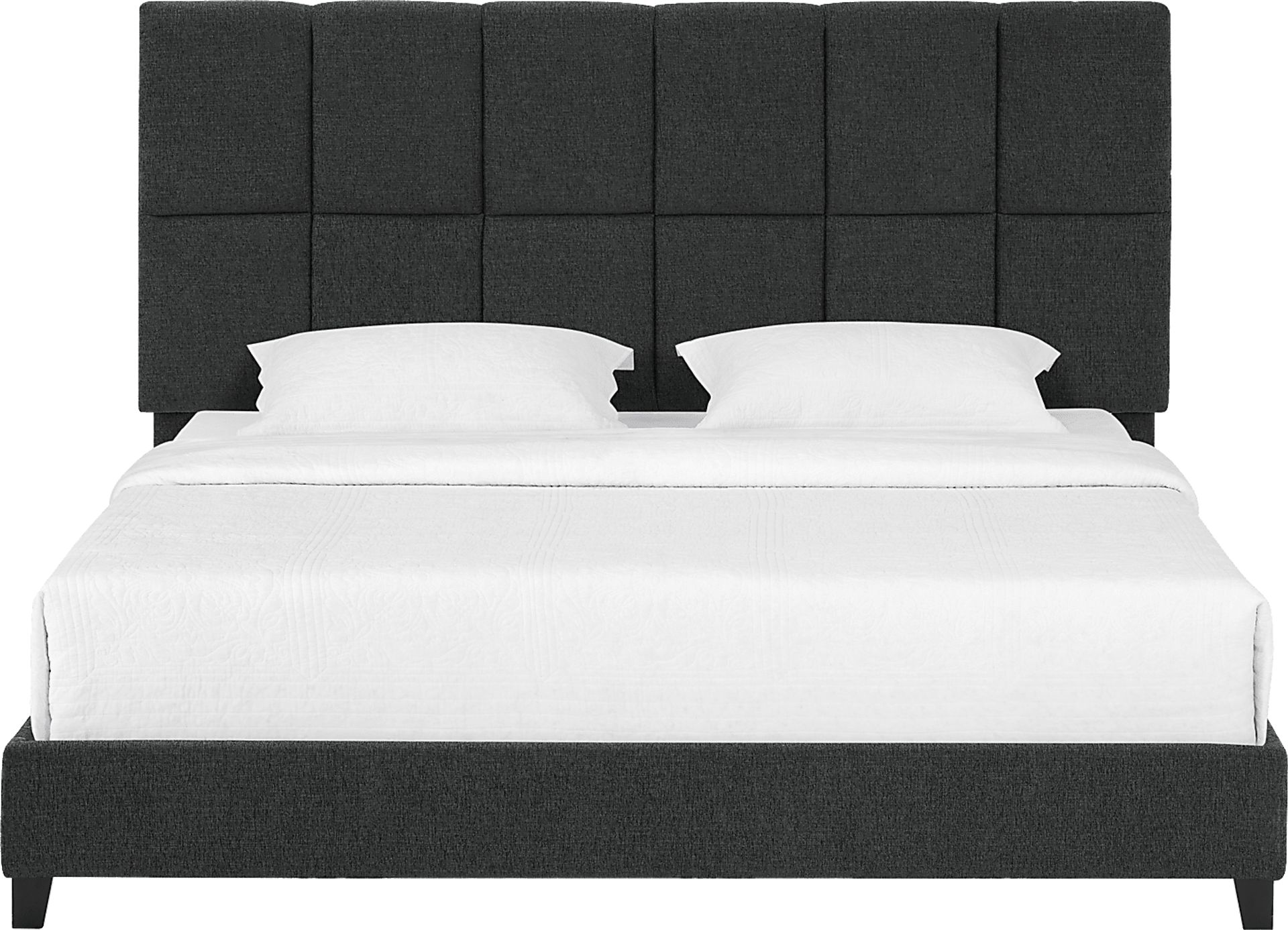 Briya Gray King Upholstered Bed - Image 6