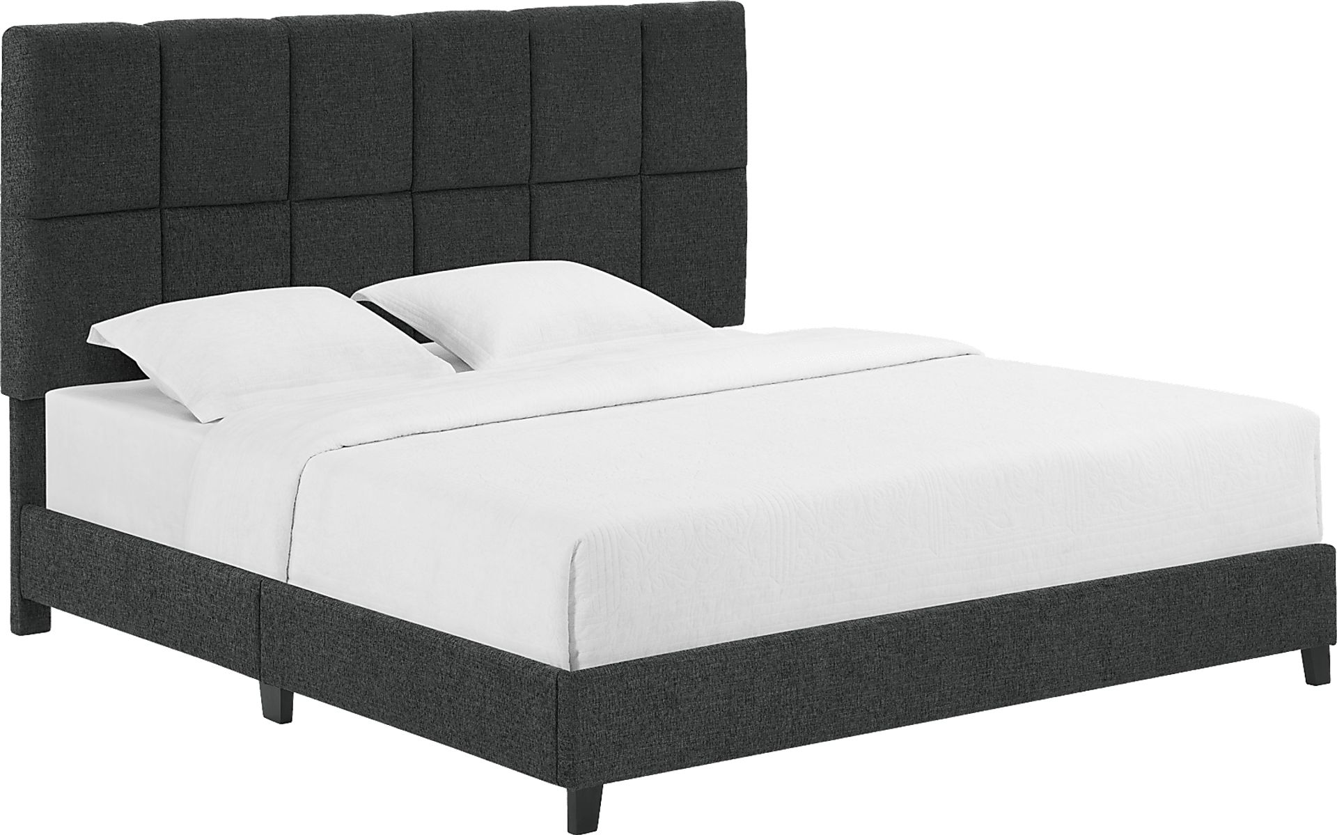 Briya Gray King Upholstered Bed - Image 1