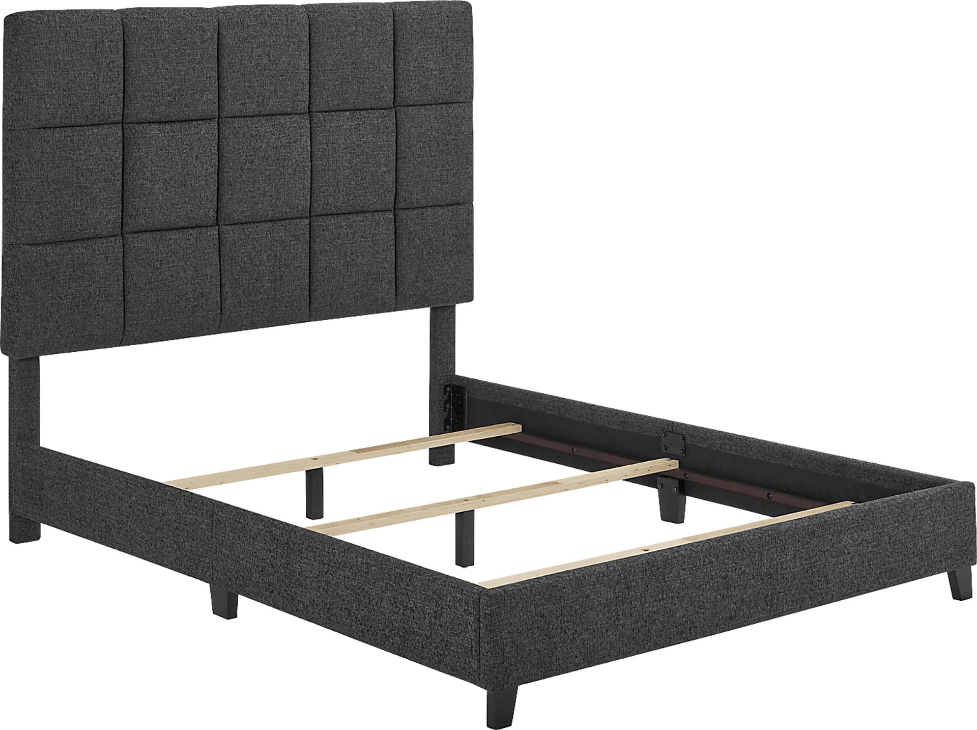 Briya Gray Queen Upholstered Bed - Image 5