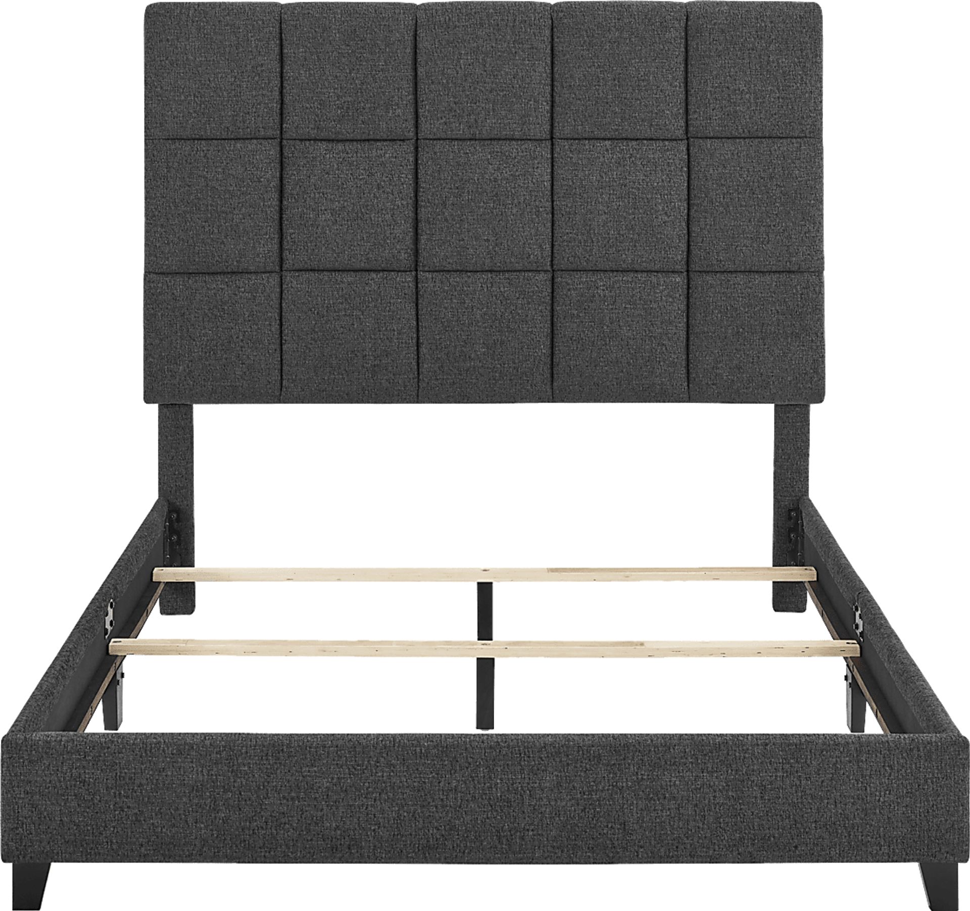 Briya Gray Queen Upholstered Bed - Image 6