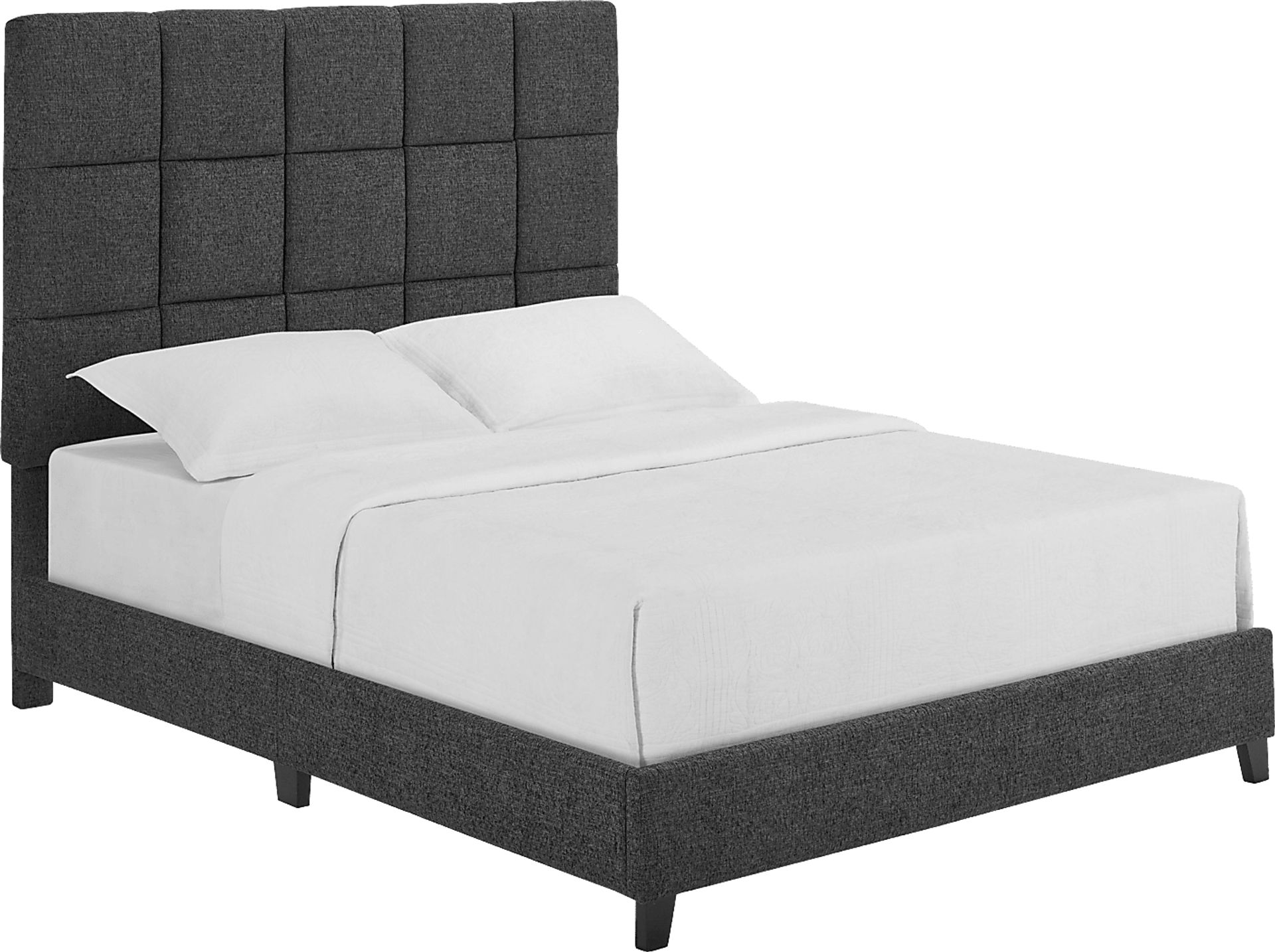 Briya Gray Queen Upholstered Bed - Image 1