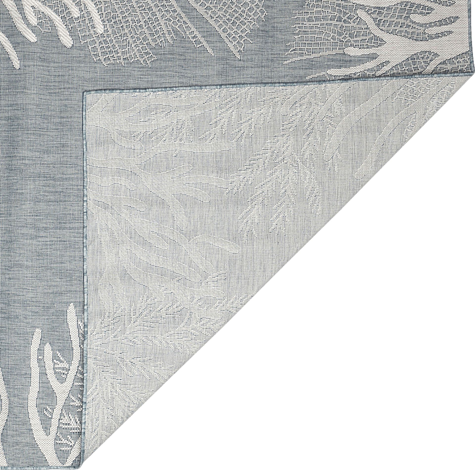 Briza Aqua 6'6 x 9'4 Indoor/Outdoor Rug - Image 5