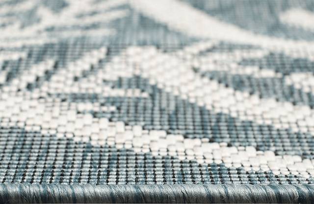 Briza Aqua 6'6 x 9'4 Indoor/Outdoor Rug - Thumbnail - Image 7