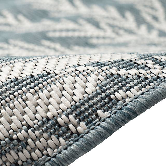 Briza Aqua 6'6 x 9'4 Indoor/Outdoor Rug - Thumbnail - Image 8