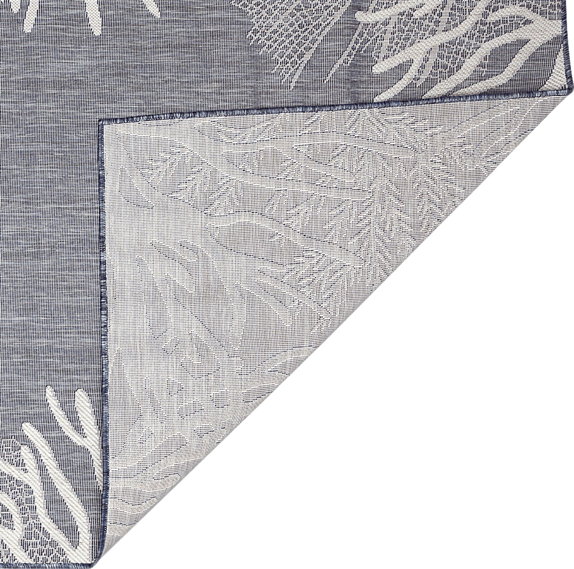 Briza Navy 6'6 x 9'4 Indoor/Outdoor Rug - Image 5