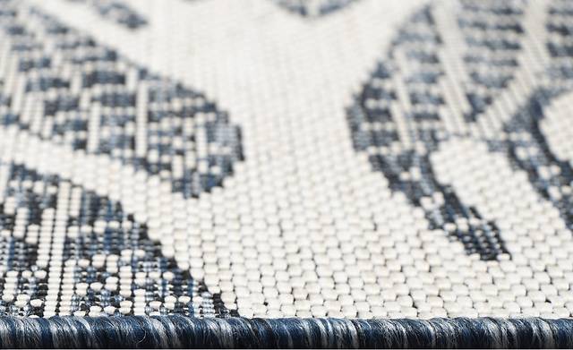 Briza Navy 6'6 x 9'4 Indoor/Outdoor Rug - Thumbnail - Image 7