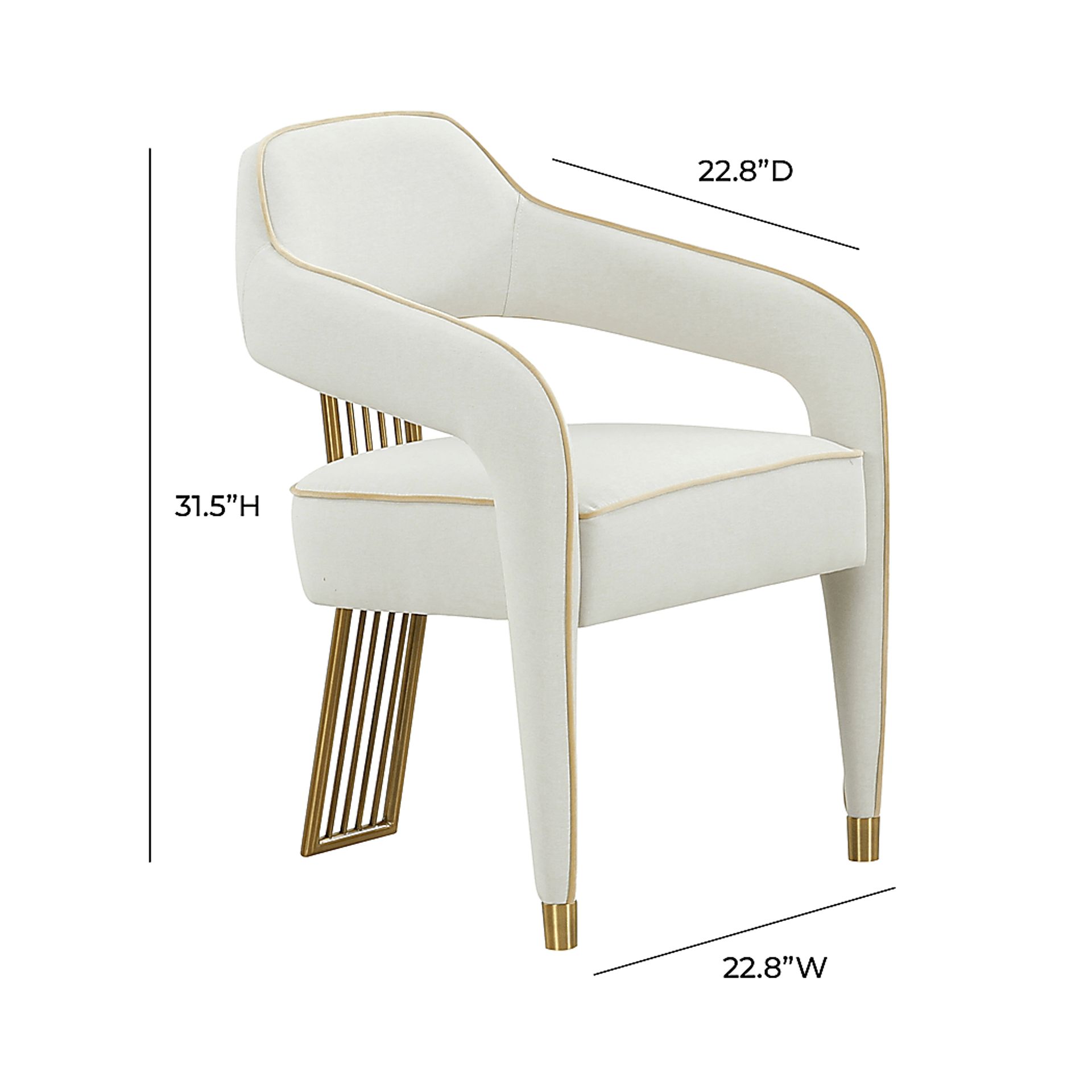 Broadalbin Cream Arm Chair - Image 6