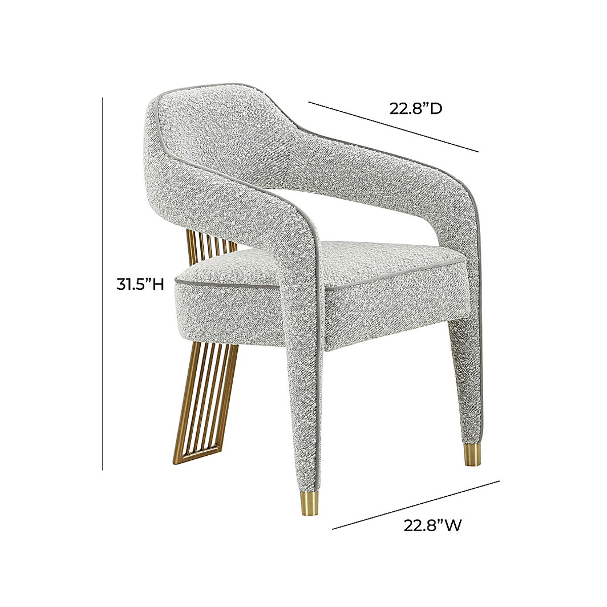 Broadalbin Gray Cotton,Polyester Fabric Arm Chair | Rooms to Go