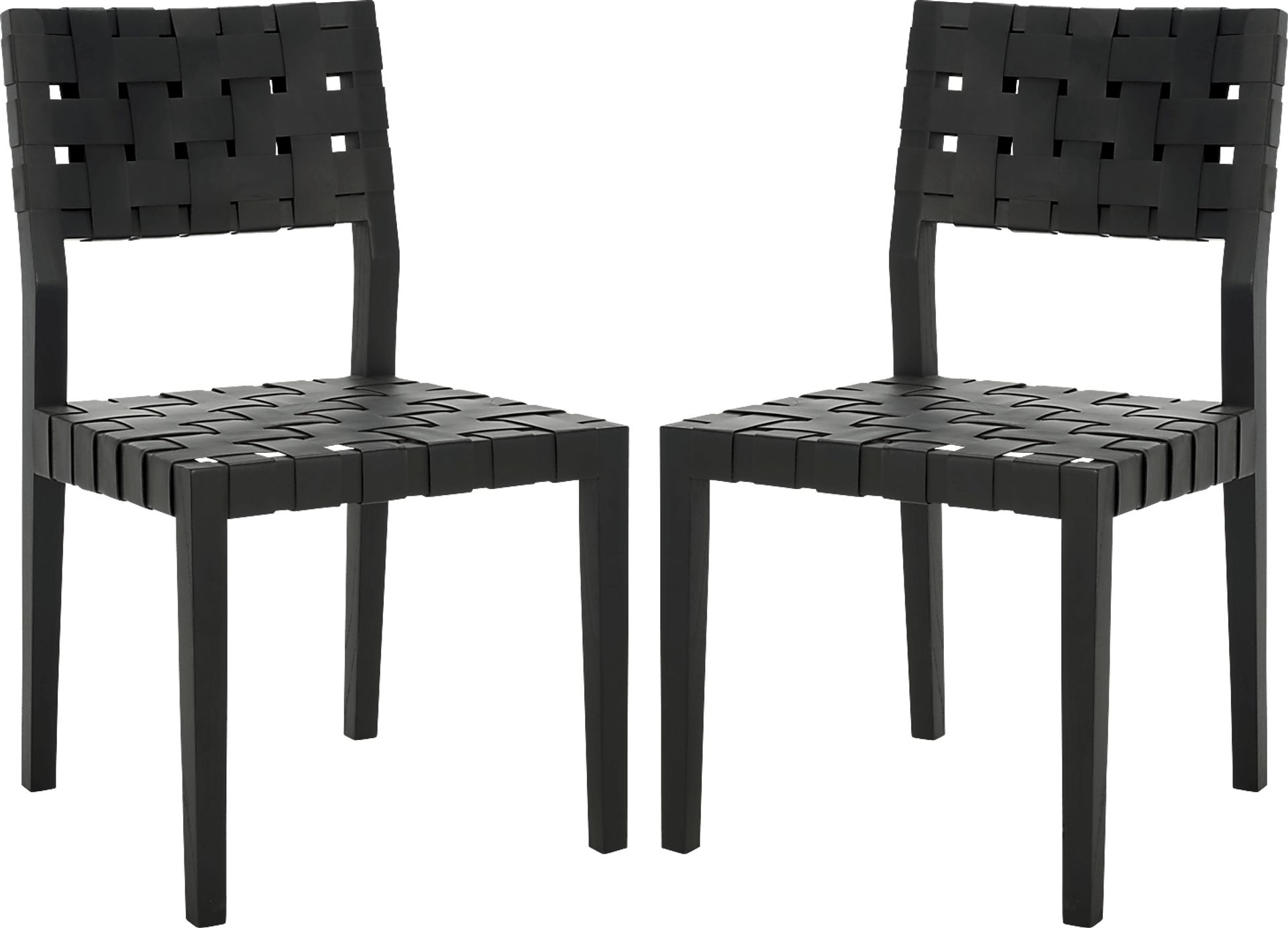 Broader Black Side Chairs, Set of 2 - Image 1