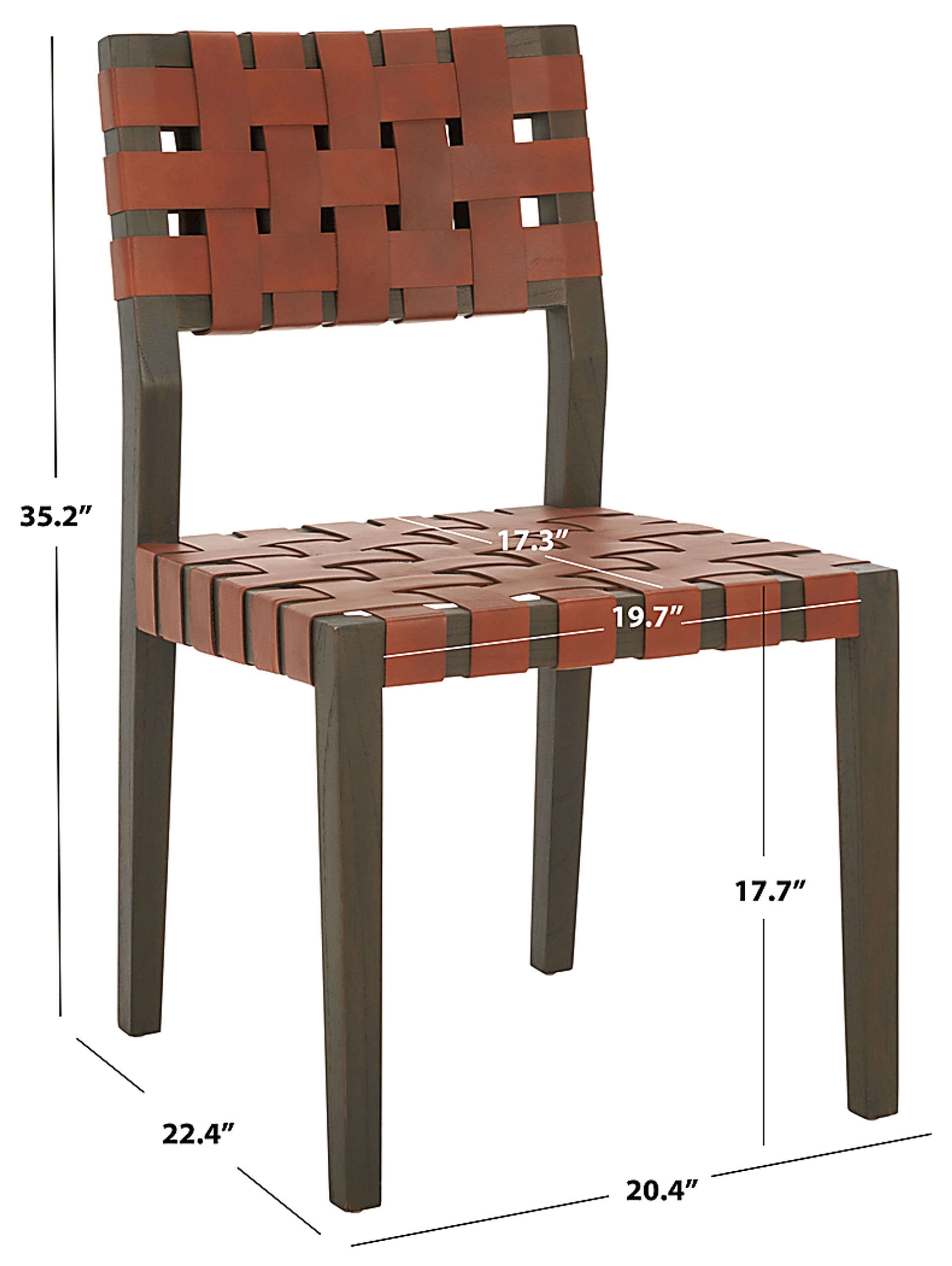 Broader Brown Side Chairs, Set of 2 - Image 8