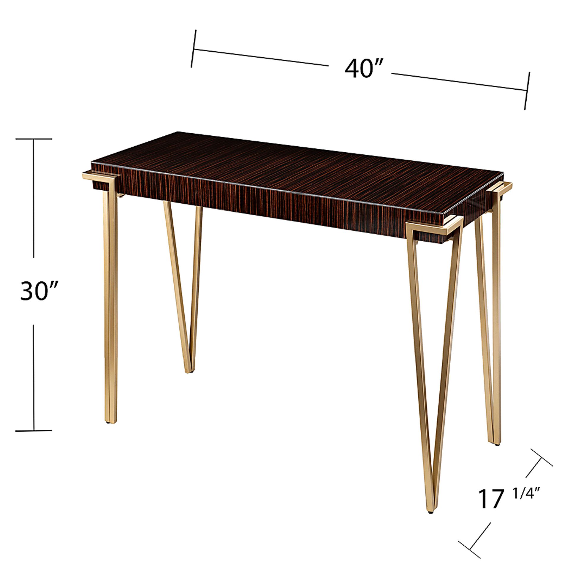 Broadingham Brown Sofa Table - Image 5