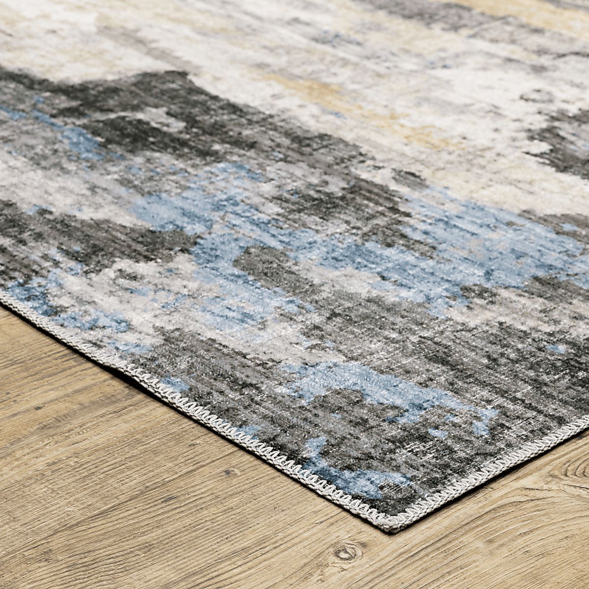 Broadley Beige Polyester Fabric Rug | Rooms to Go