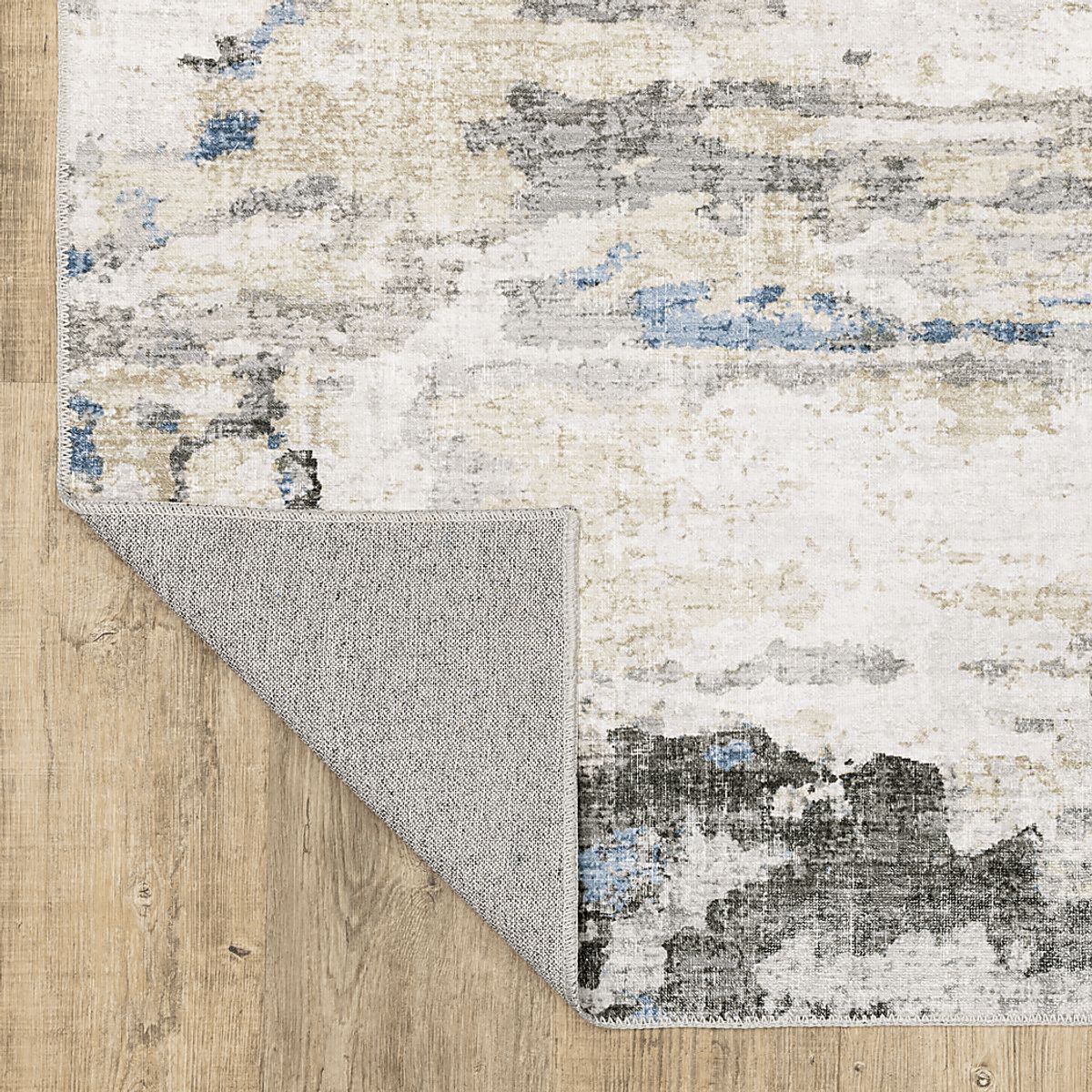 Broadley Beige Polyester Fabric Rug | Rooms to Go