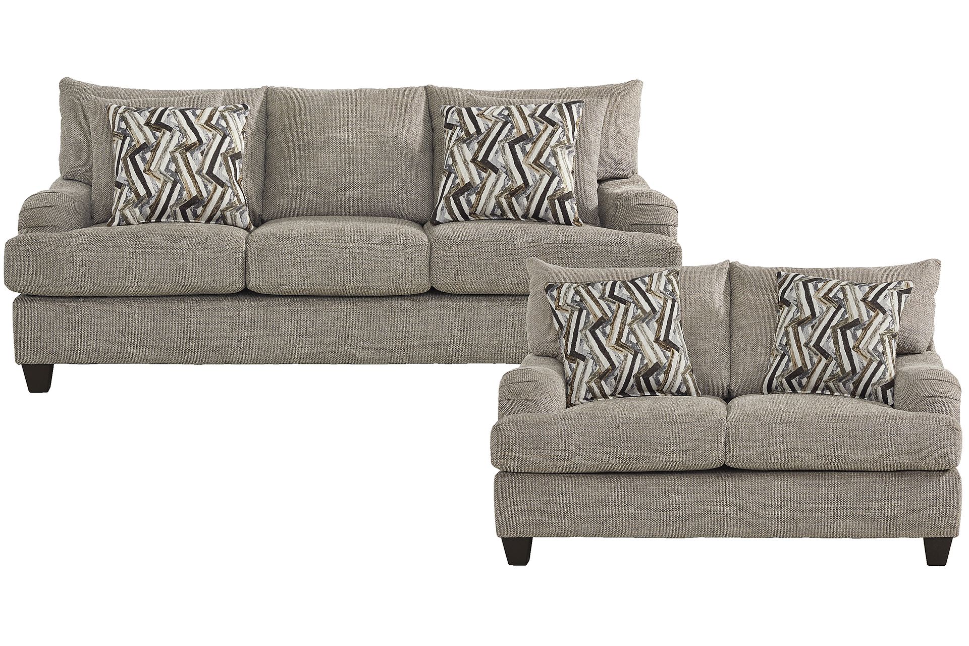 Broadmoor Gray Loveseat - Image 2