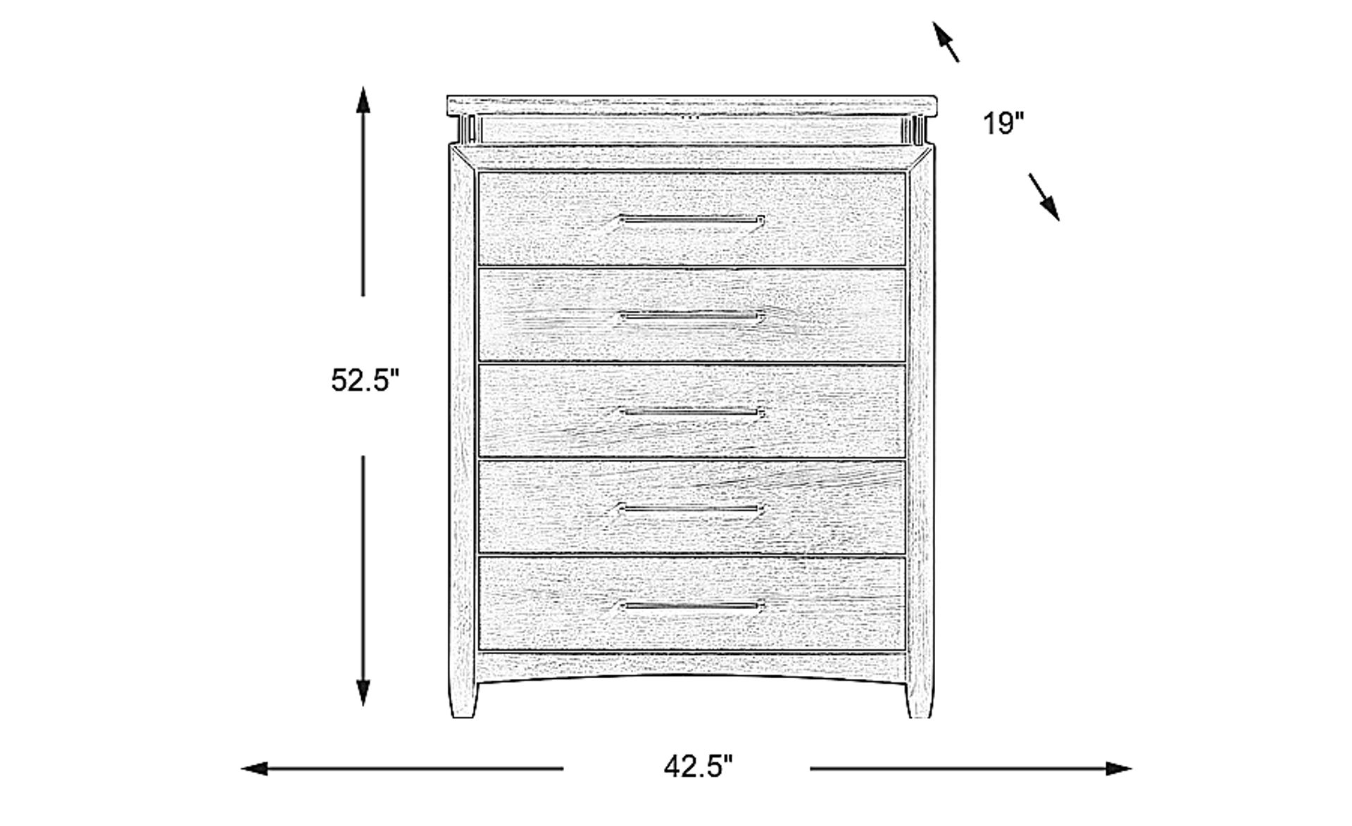 Dimension Image. Please refer to the Dimension Tab on this page for dimension details.