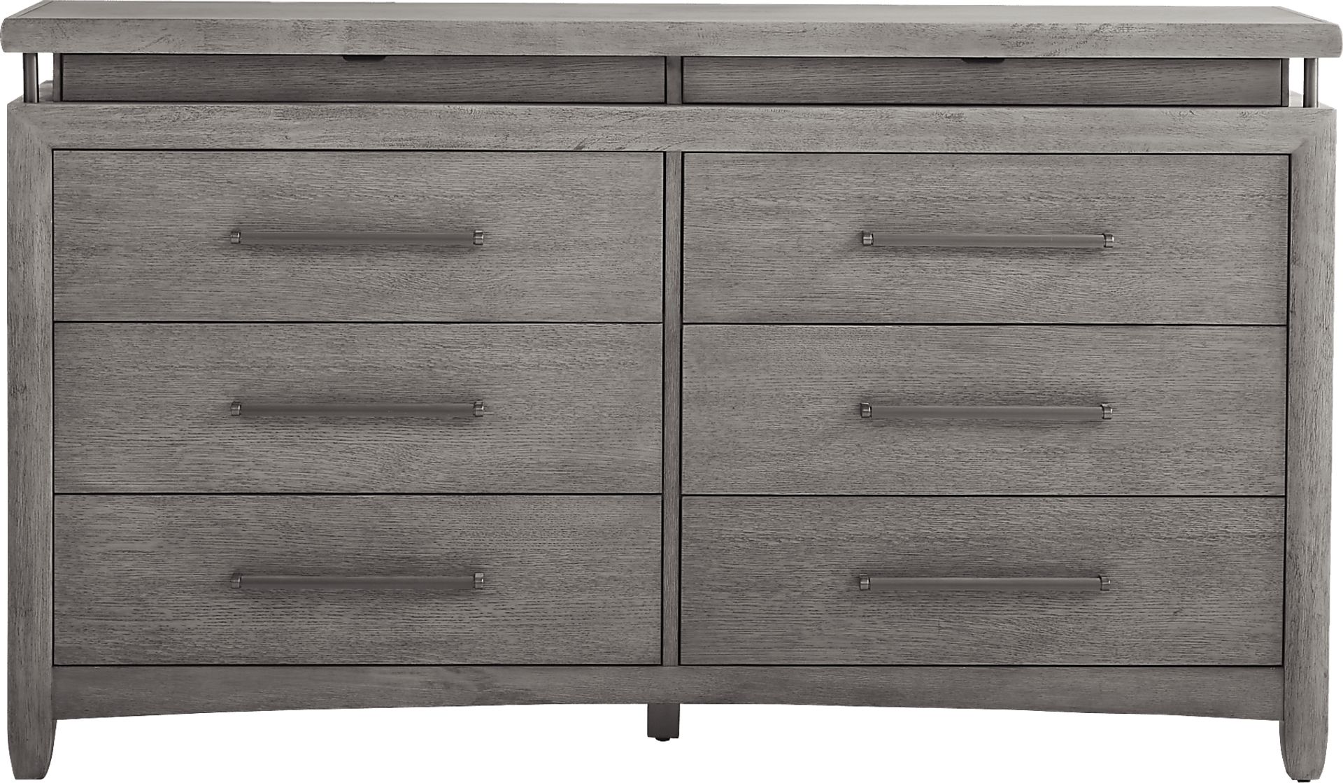 Broadmore Light Gray 7 Pc King Upholstered Bedroom - Image 5