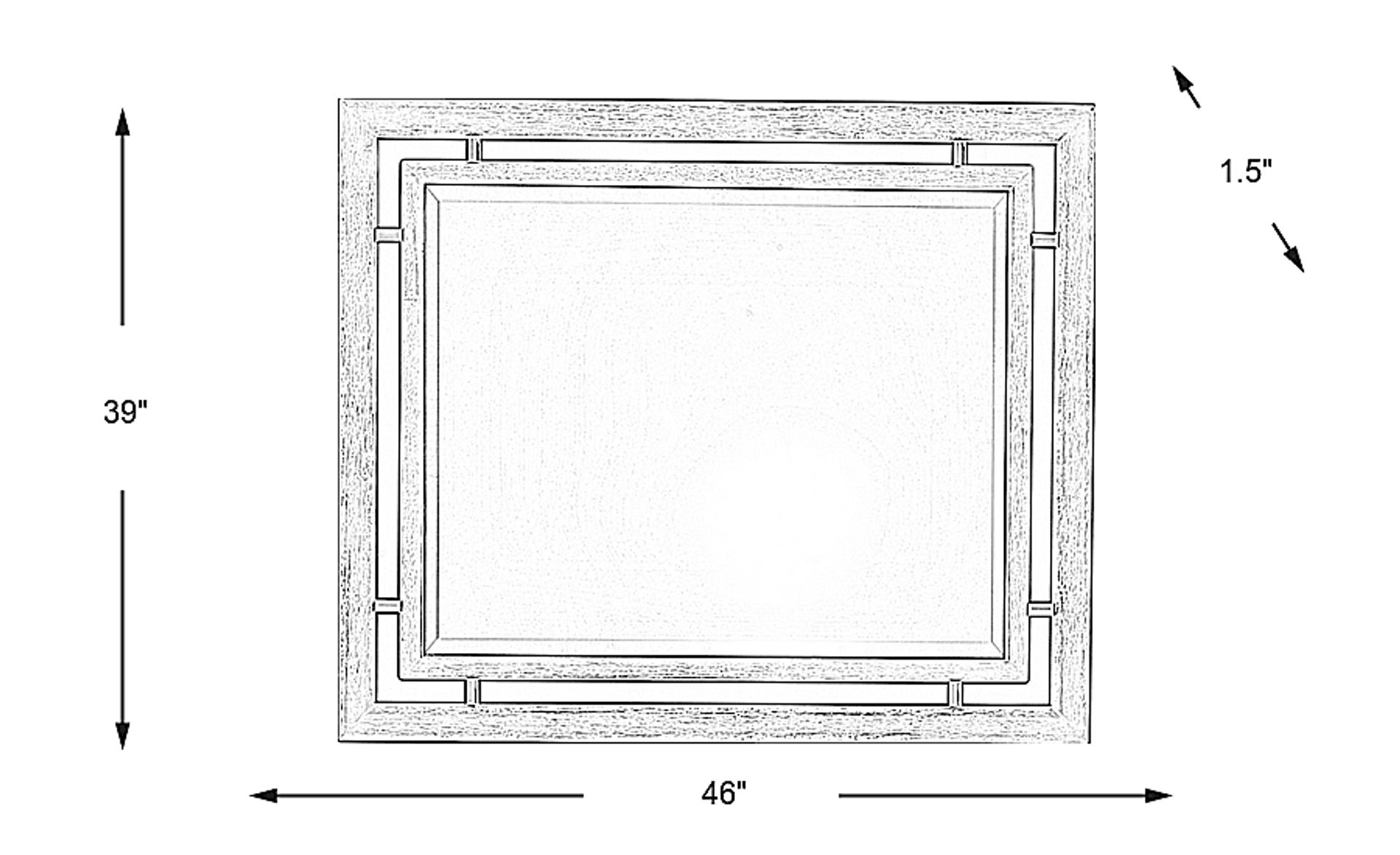 Dimension Image. Please refer to the Dimension Tab on this page for dimension details.