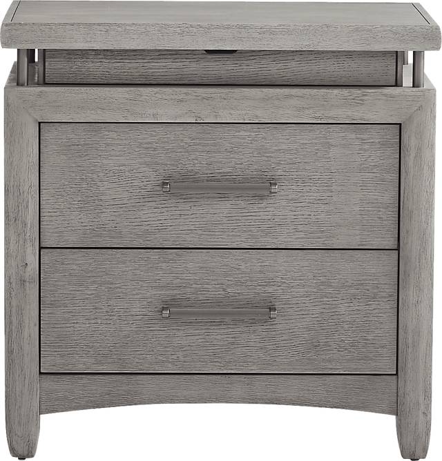 Broadmore Light Gray Nightstand - Thumbnail - Image 1