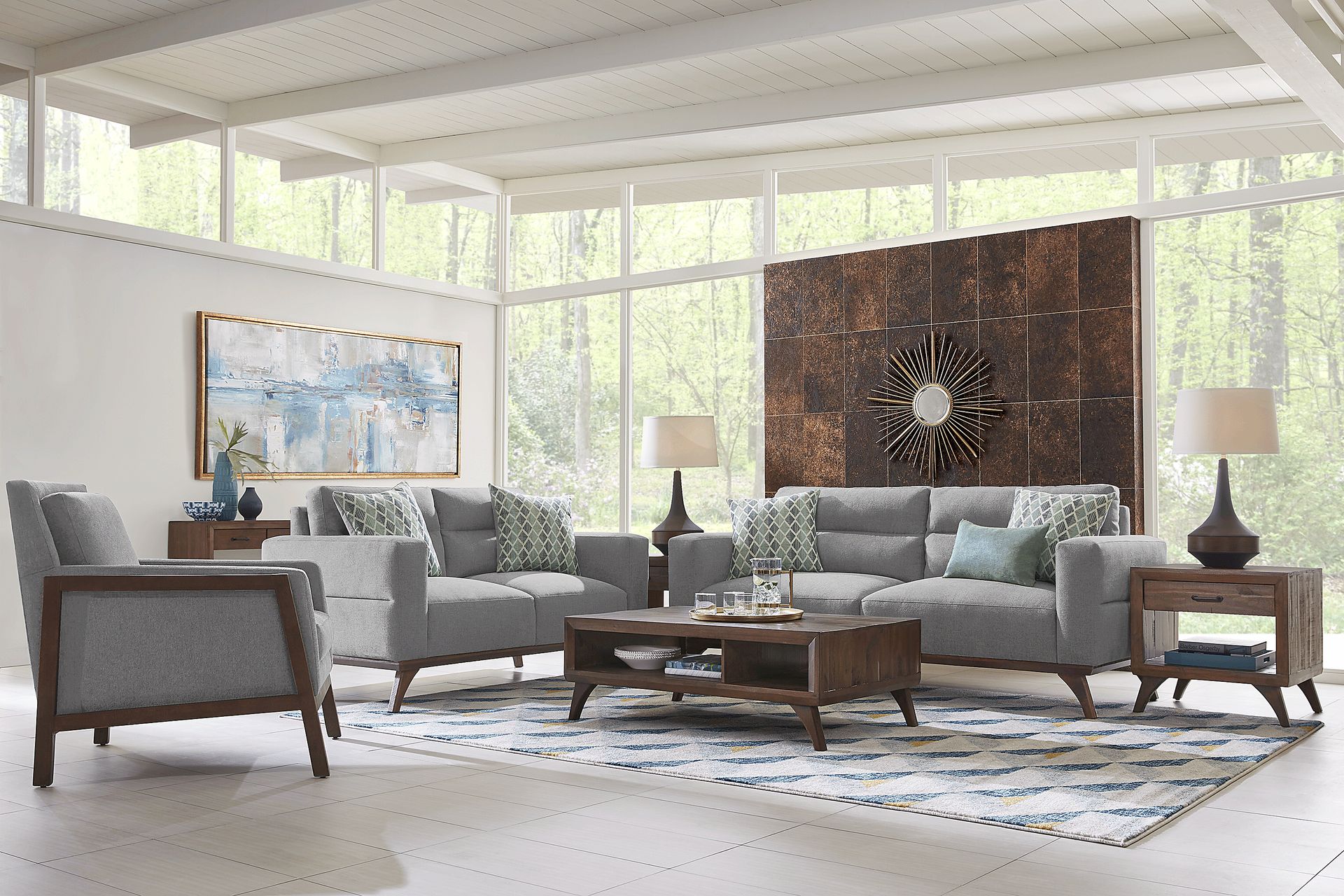 Broadview Park Gray 2 Pc Living Room - Image 1
