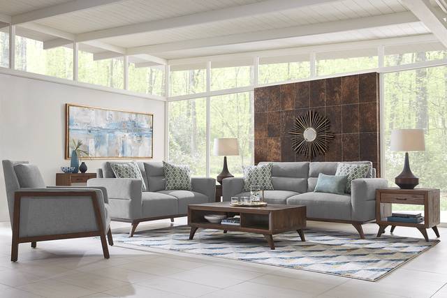 Broadview Park Gray 3 Pc Living Room - Thumbnail - Image 1