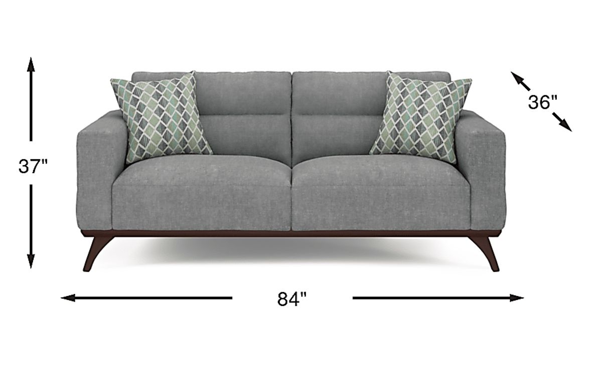 Broadview Park Gray Polyester Fabric Sofa | Rooms to Go